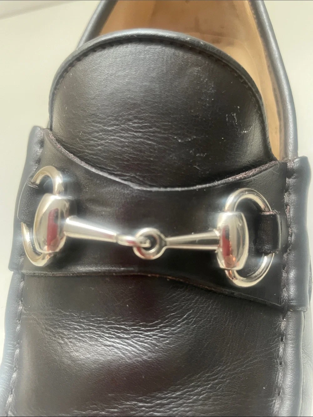 Gucci Dark Brown Leather Horsebit Loafers